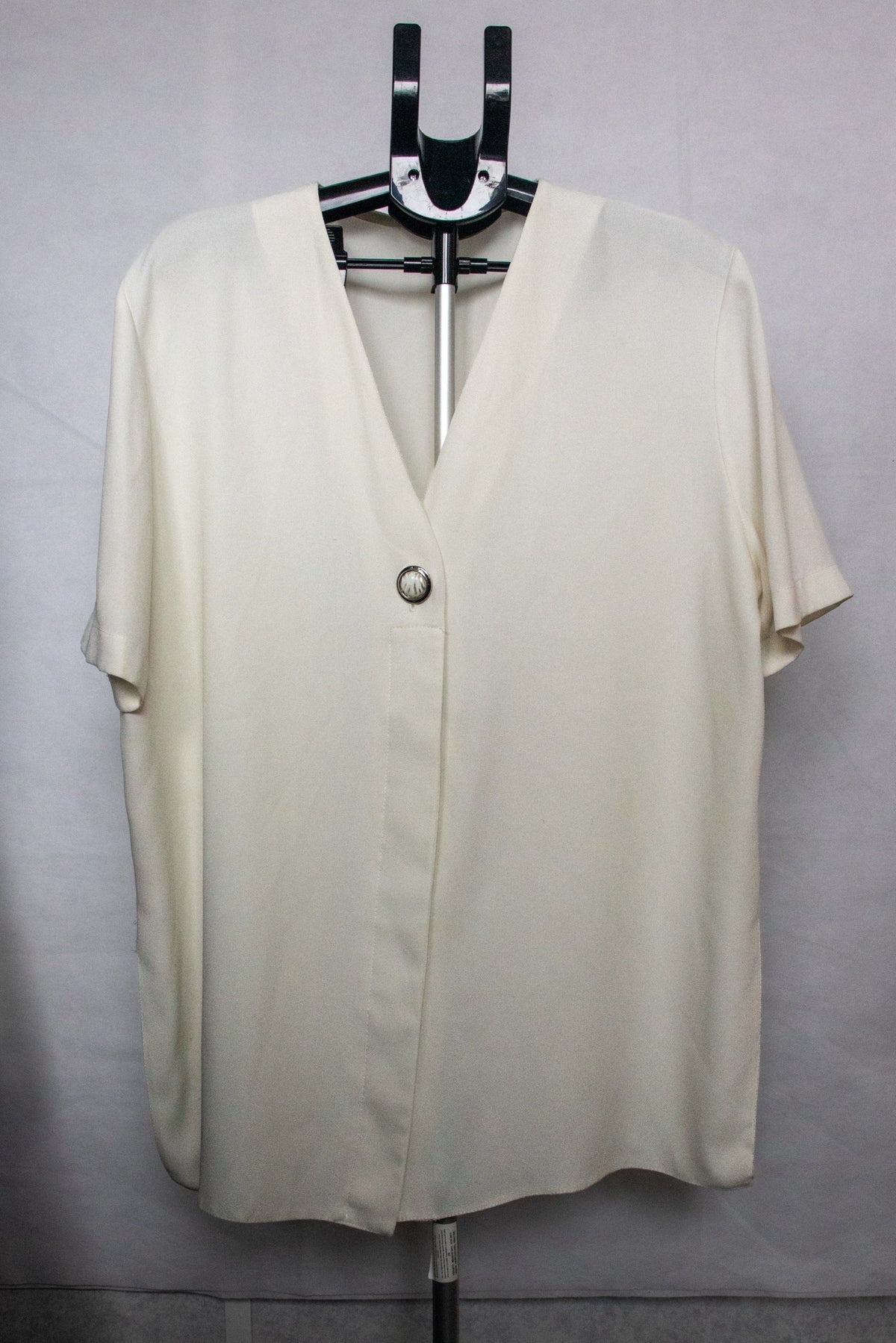 Cream Buttoned Blouse