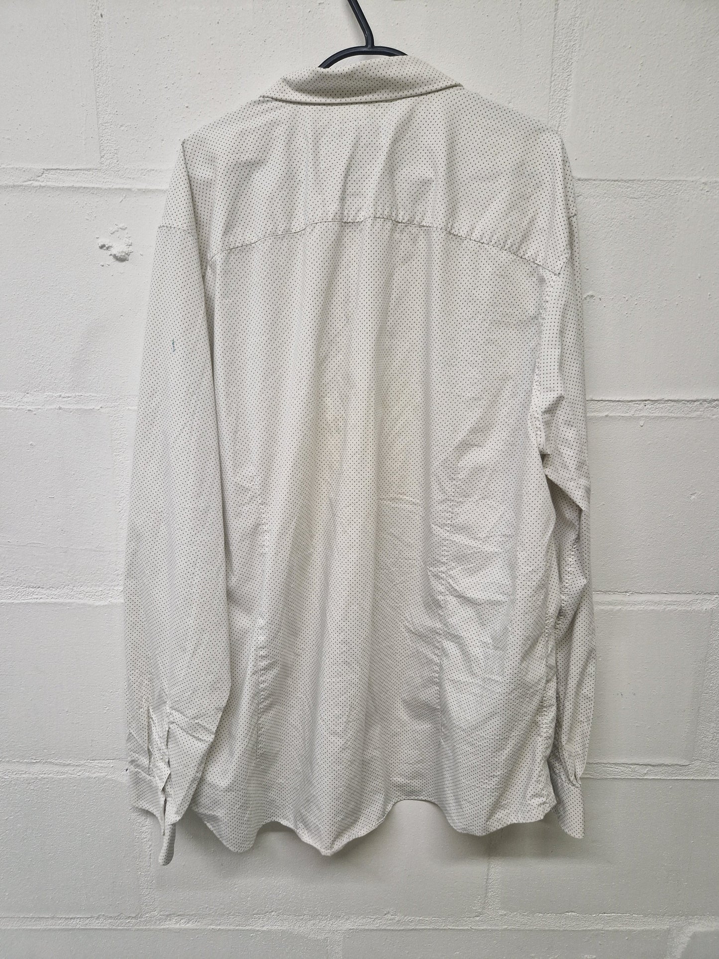 White shirt with vertical stripes
