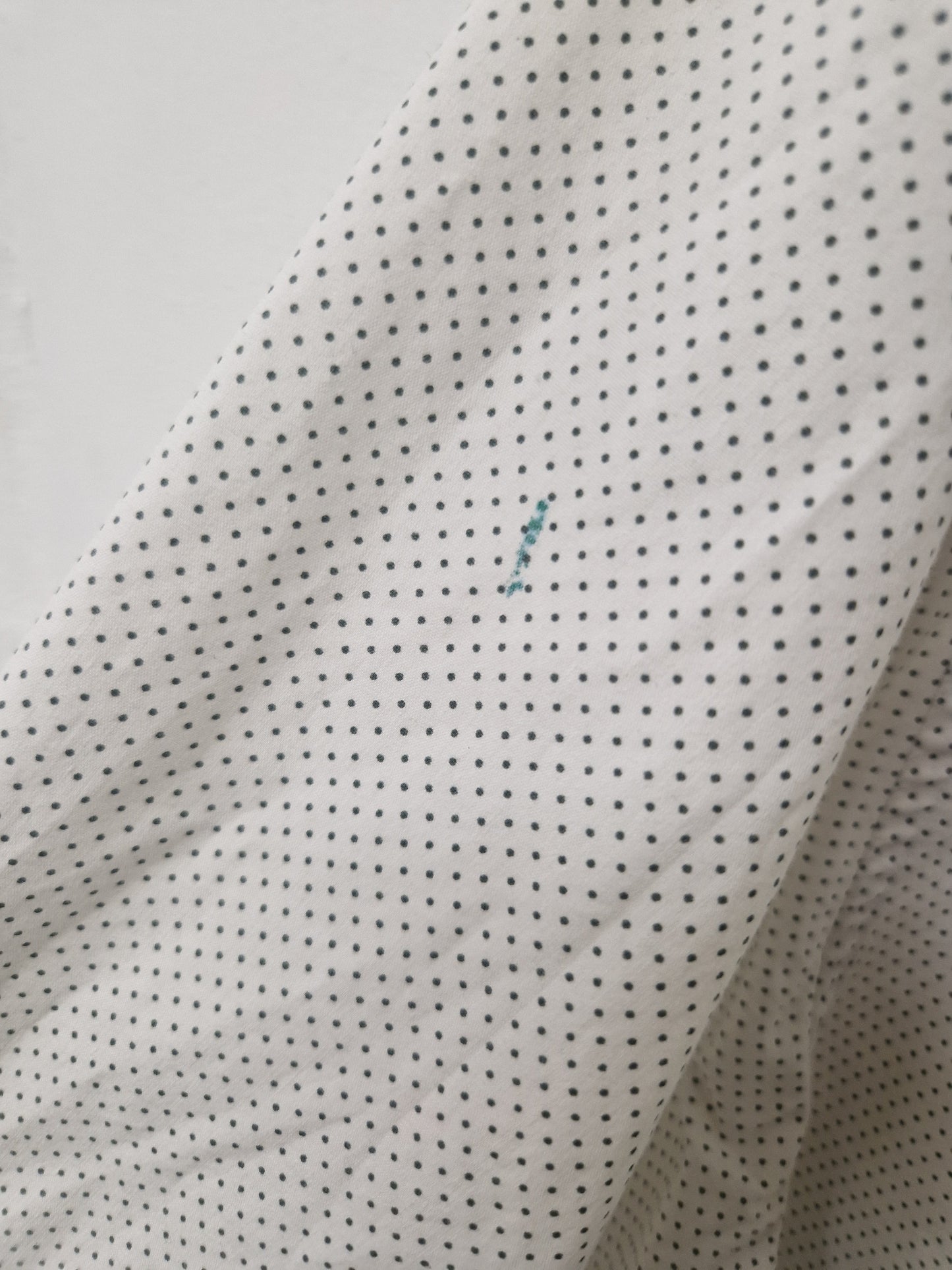 White shirt with vertical stripes