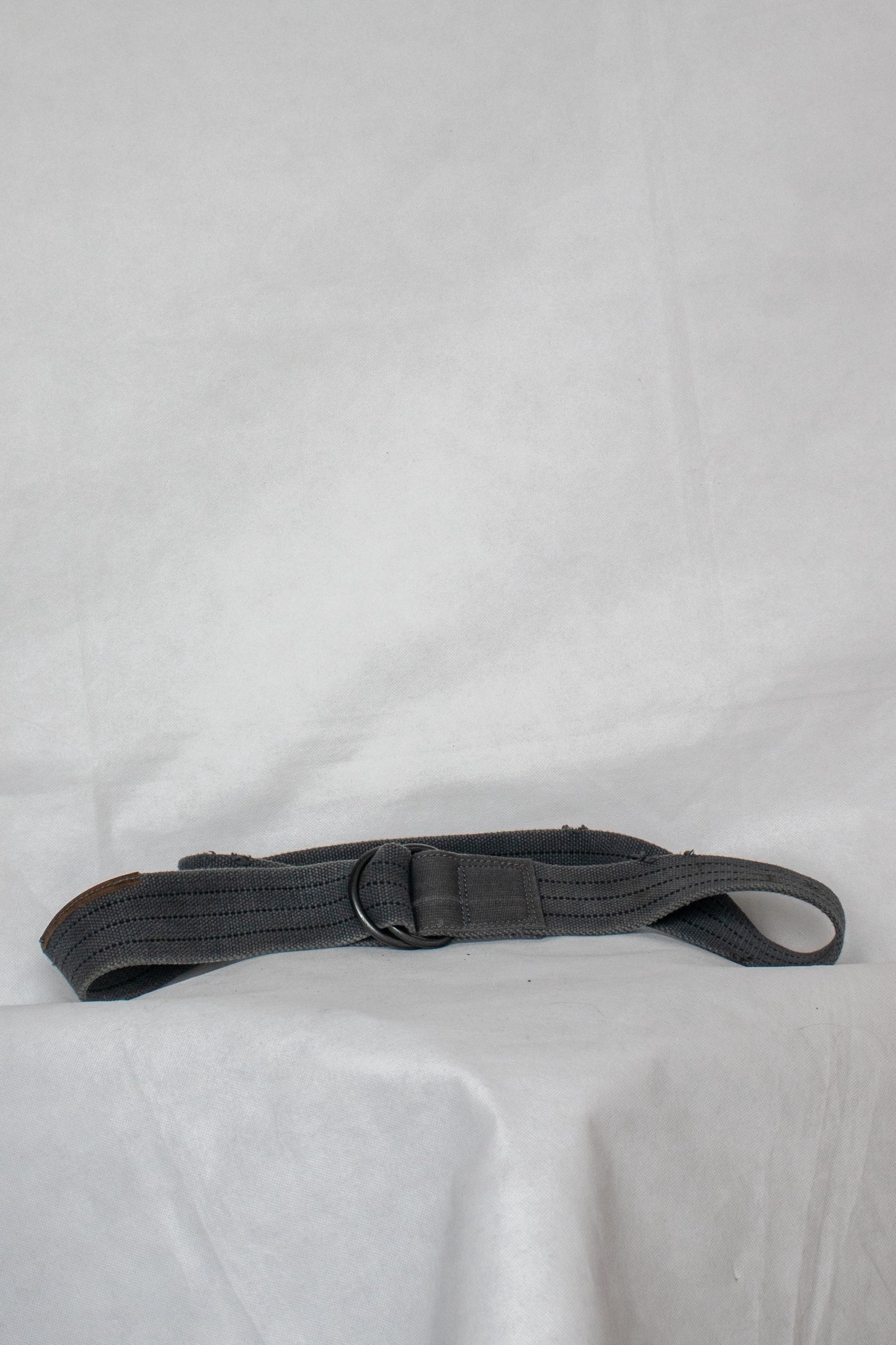 Grey fabric belt