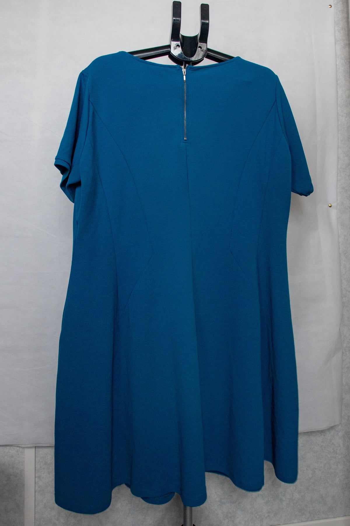 Blue panelled dress