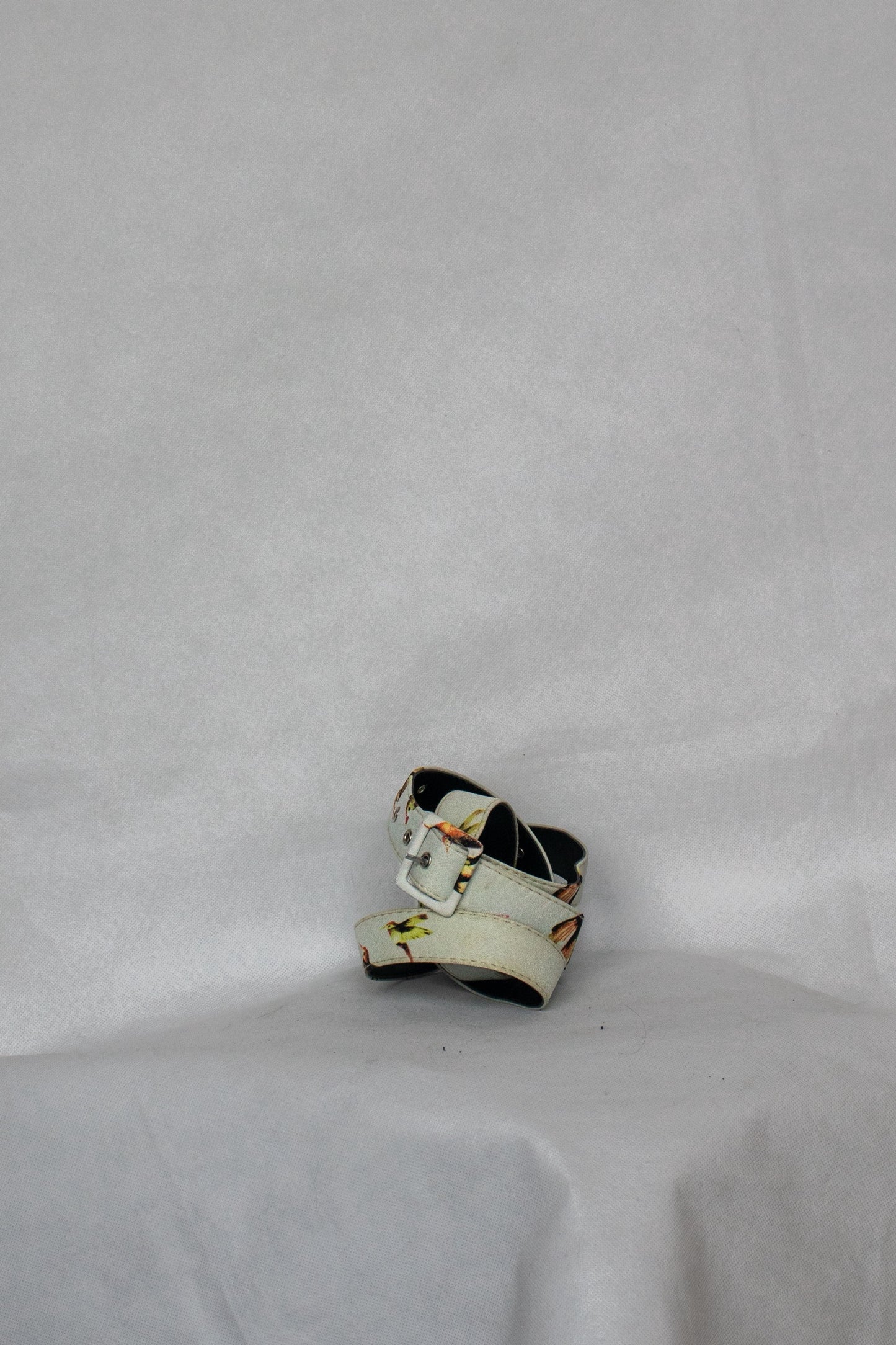 White belt with birds