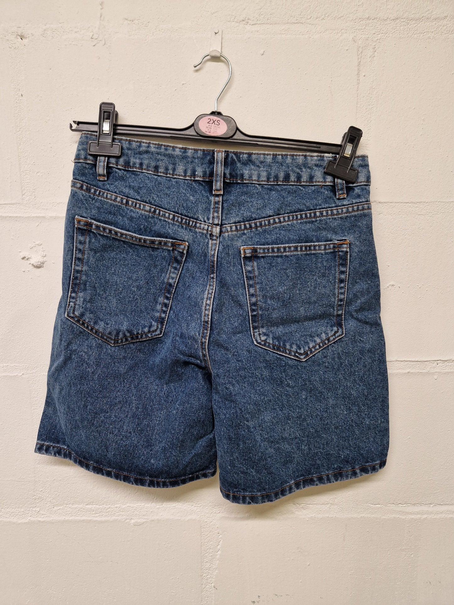 Blue denim shorts