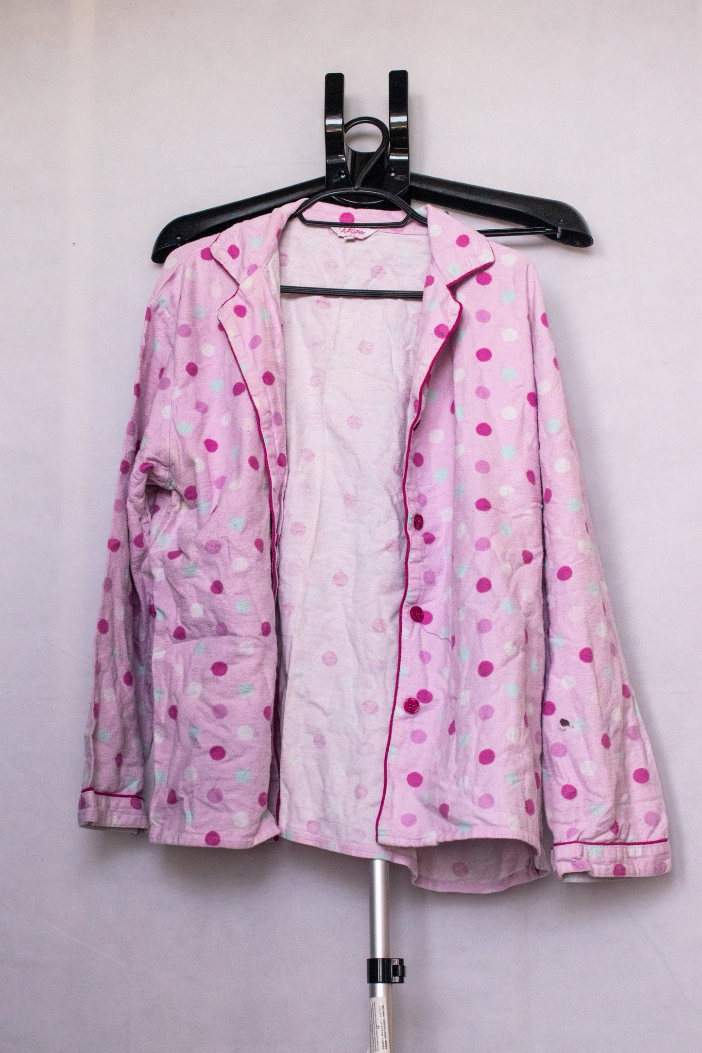 Pink Polka Pyjama Top