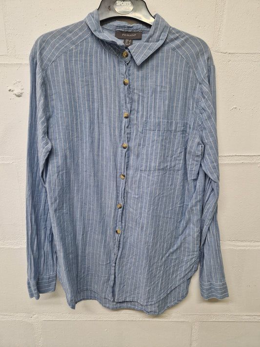 Blue and white stripe shirt