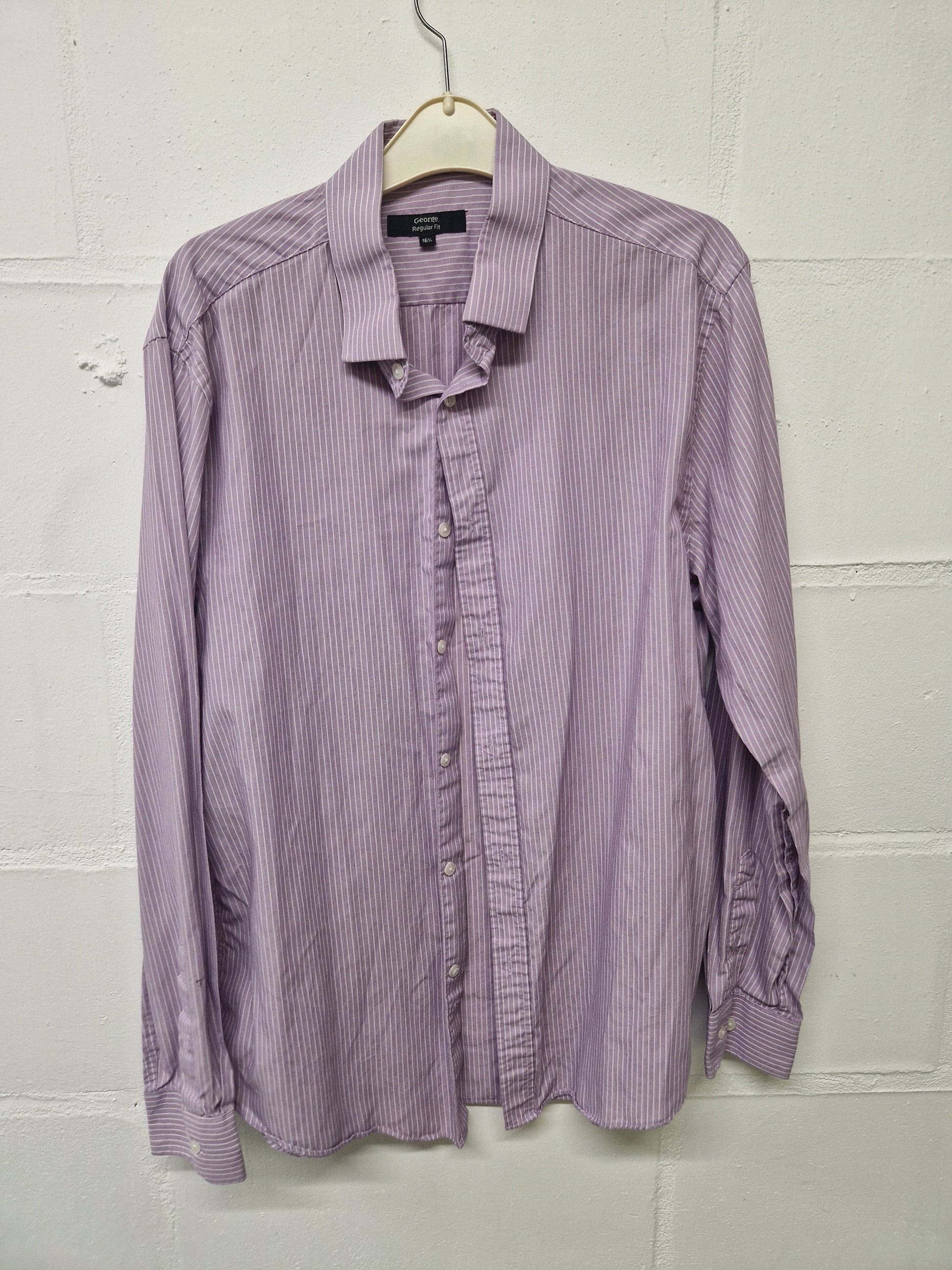 Light purple and white striped shirt