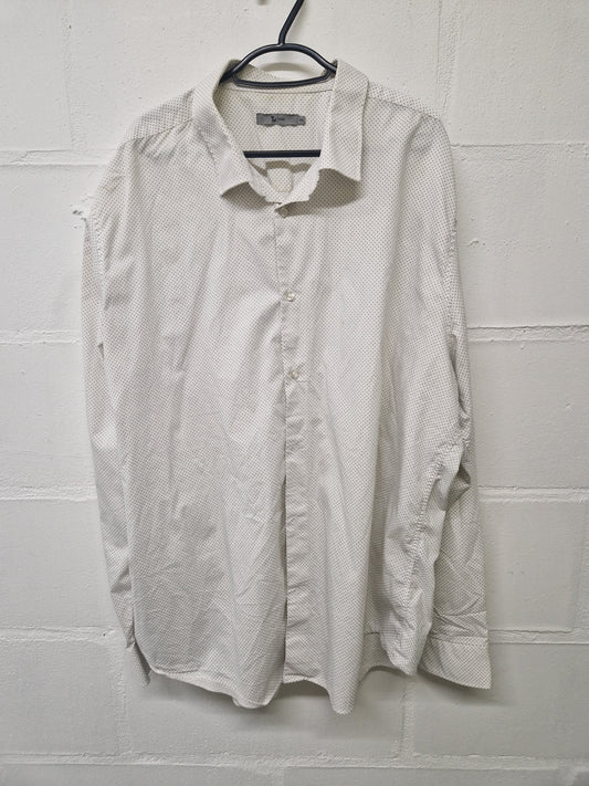 White shirt with vertical stripes