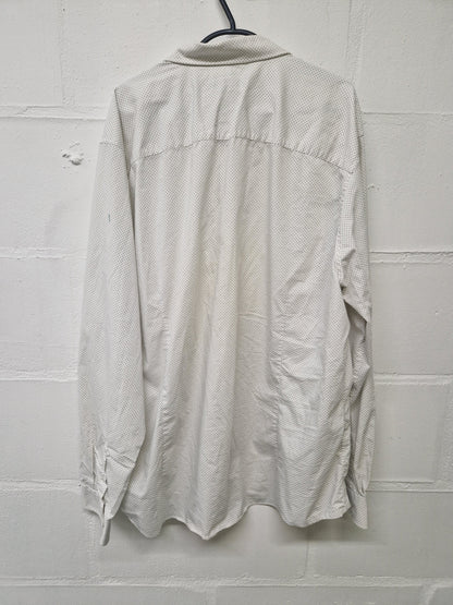 White shirt with vertical stripes