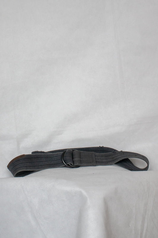 Grey fabric belt