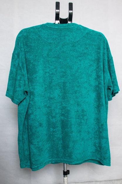 Green toweling tshirt