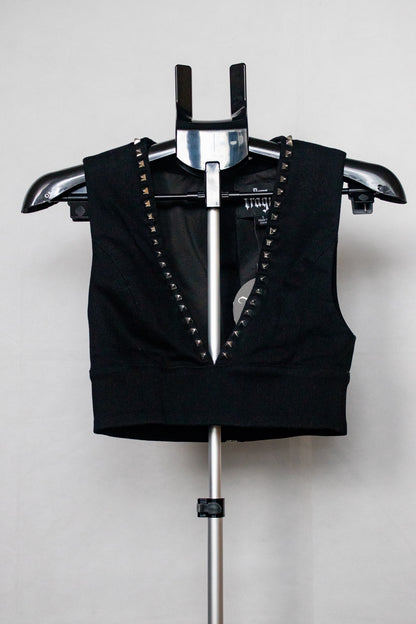 Black studded top