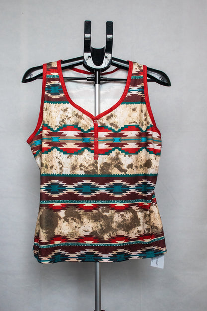 Aztec pattern vest