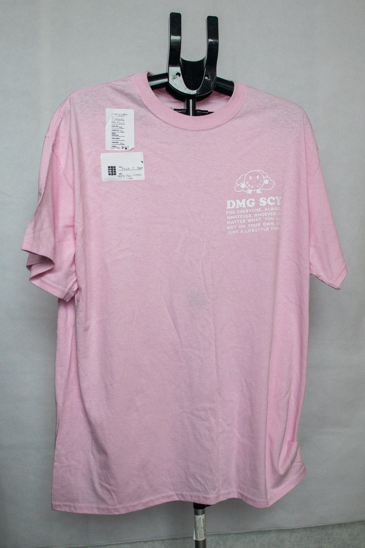Pink damage society tshirt