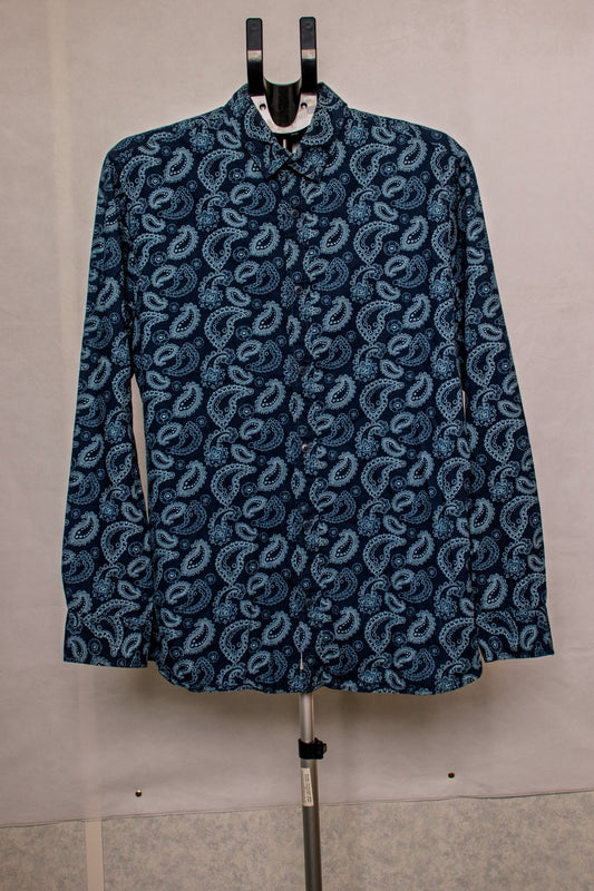 Blue Paisley Shirt