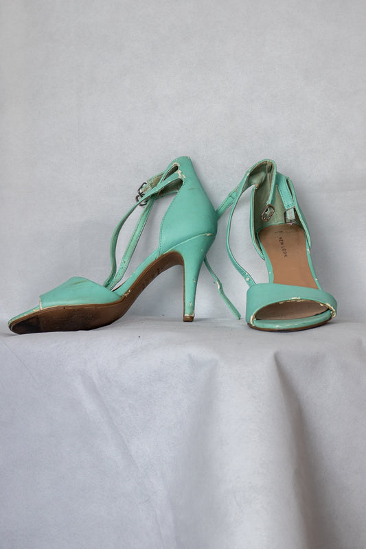 Turquoise heels