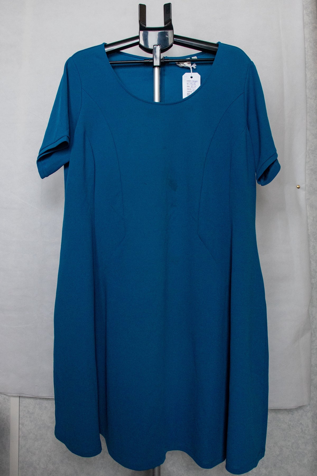 Blue panelled dress