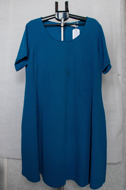 Blue panelled dress