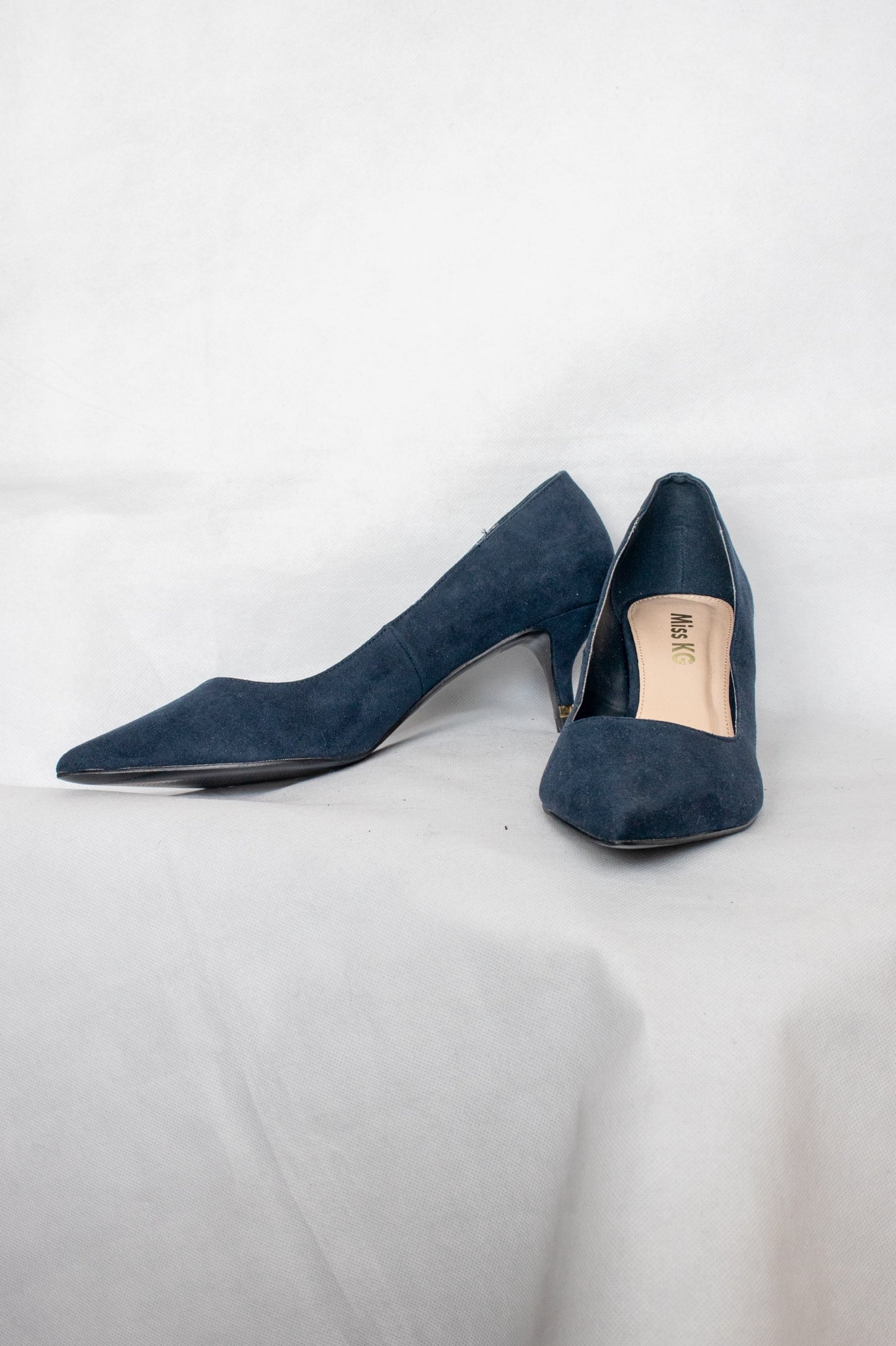 Navy suede shoes