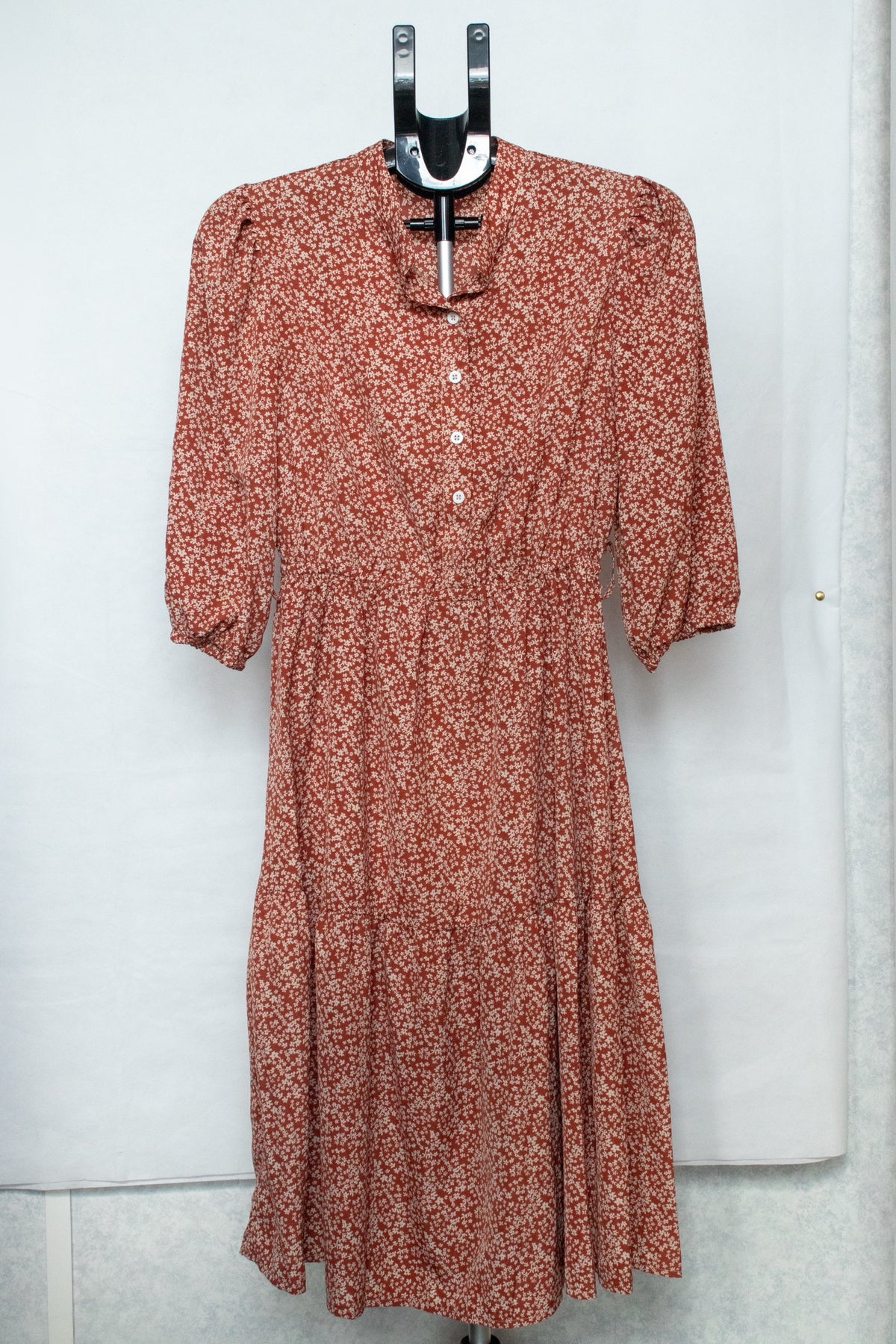 Brown floral dress