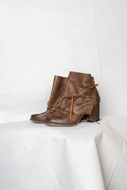 Brown ankle boots