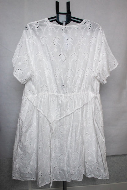 White dress eyelet fabric