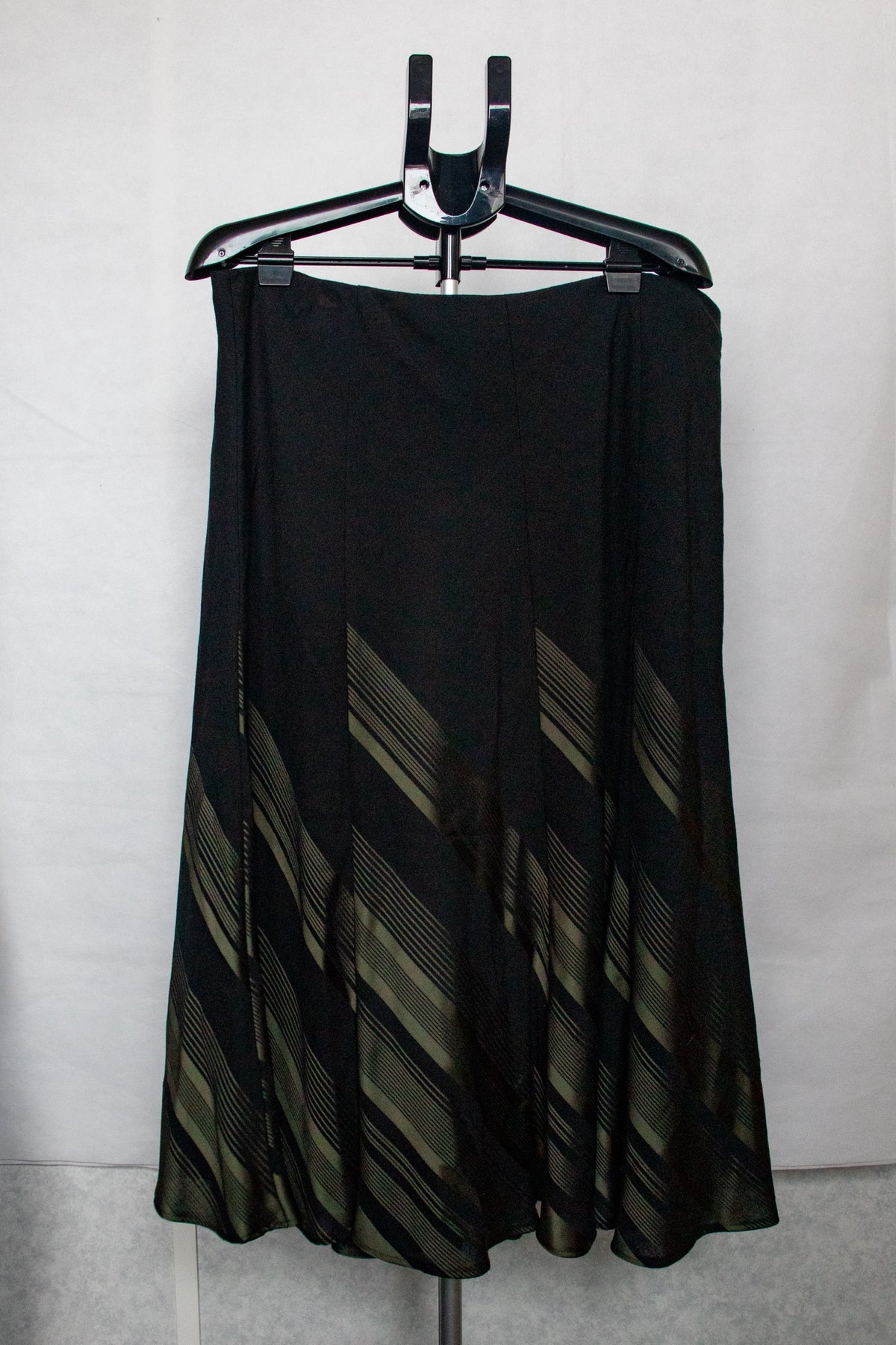 Black striped skirt
