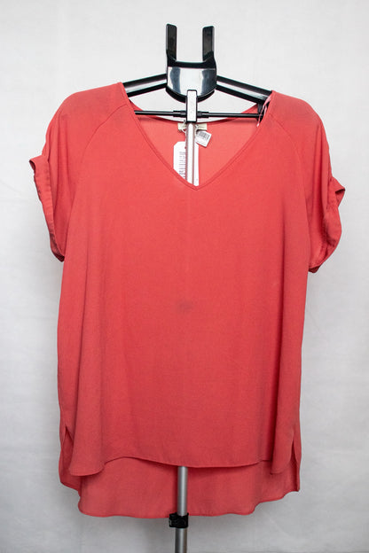 Salmon pink blouse