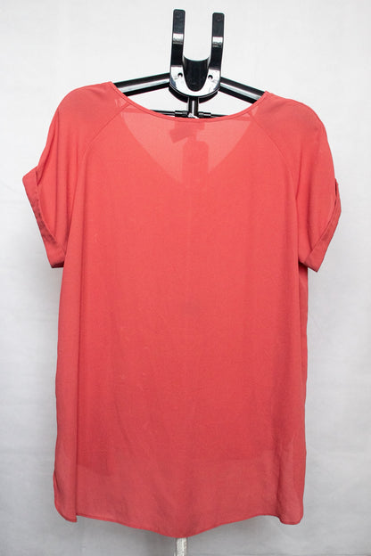 Salmon pink blouse