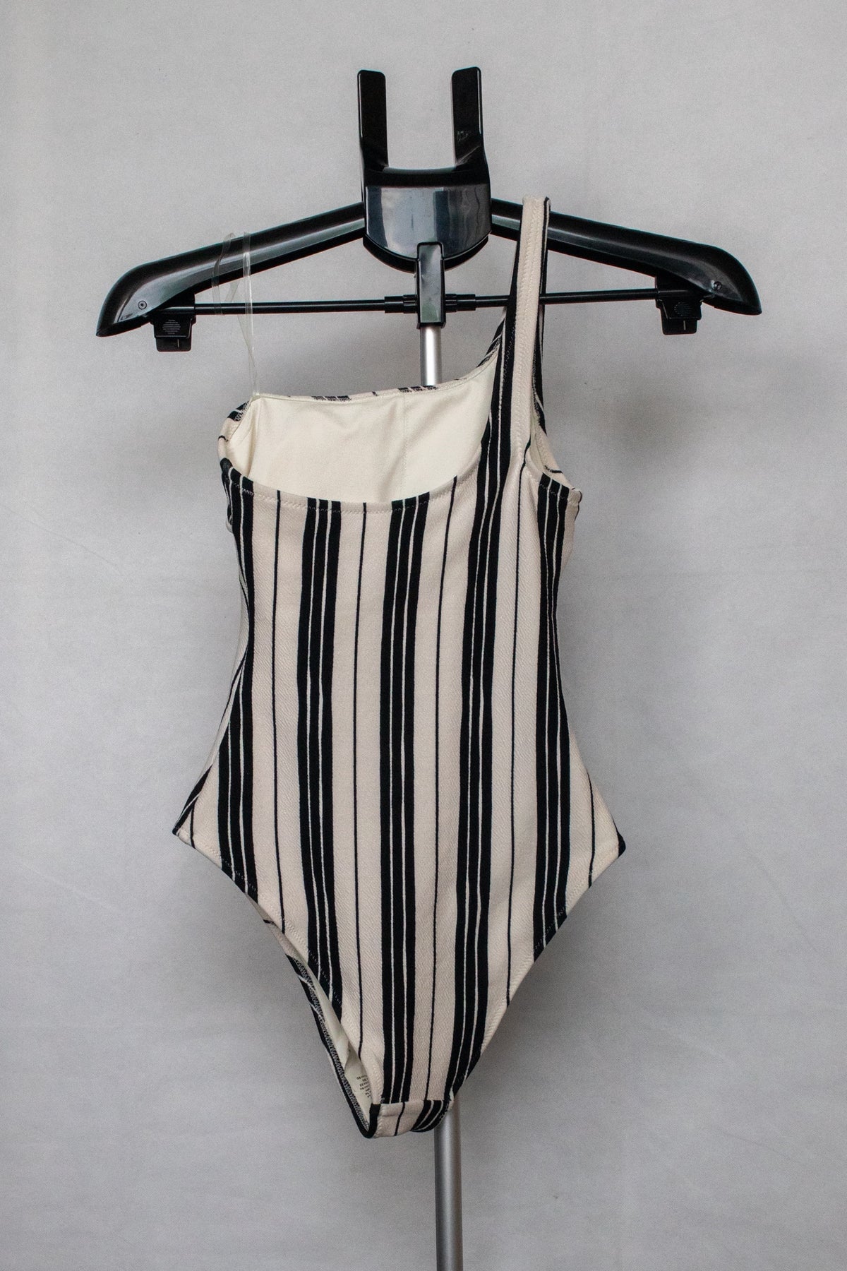 Black and white striped bodysuit