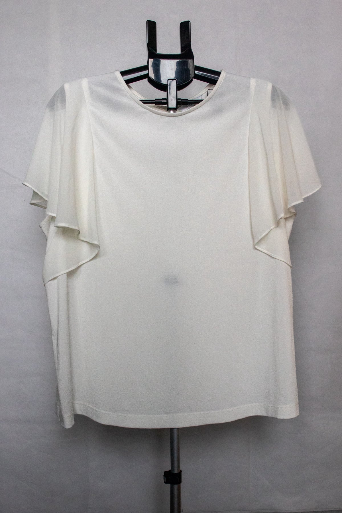 White sheer blouse