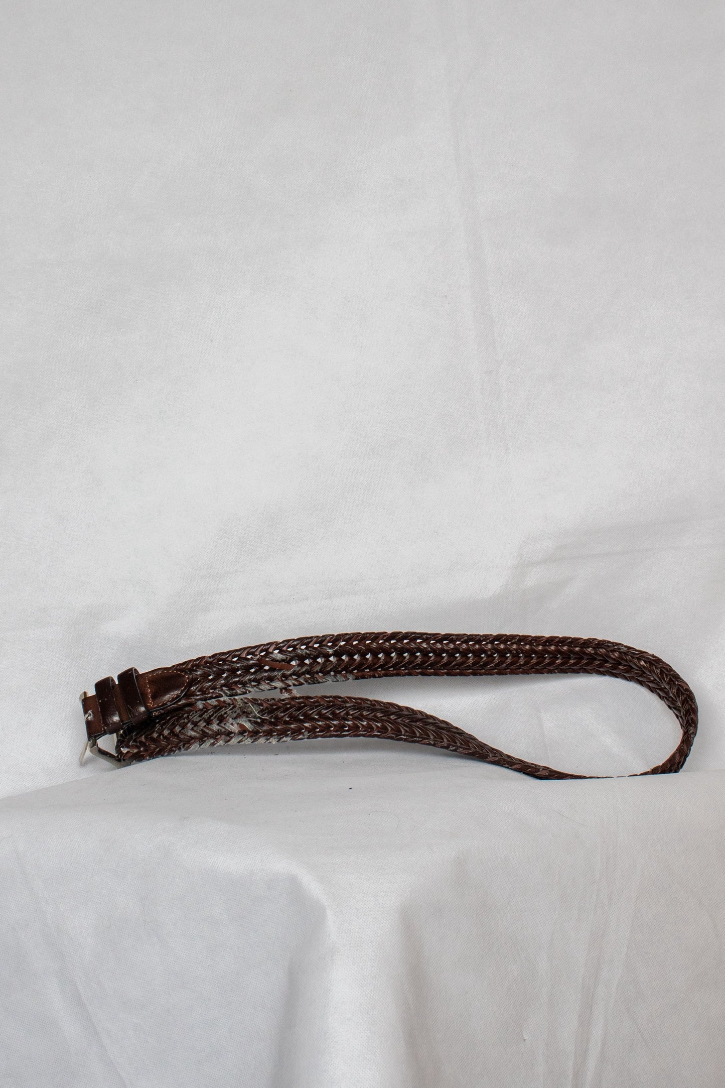 Brown woven belt