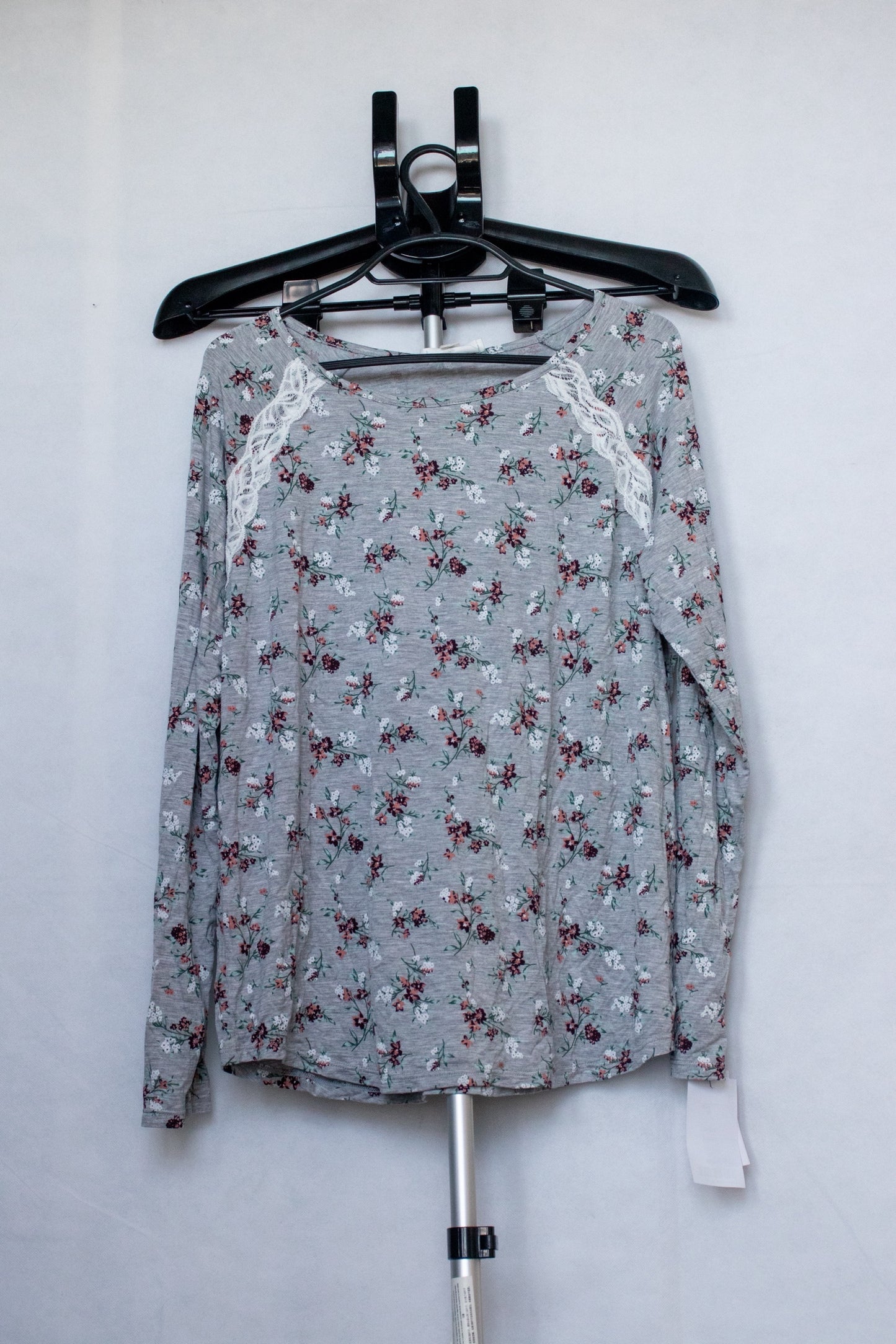 Grey floral pyjama top lounge wear