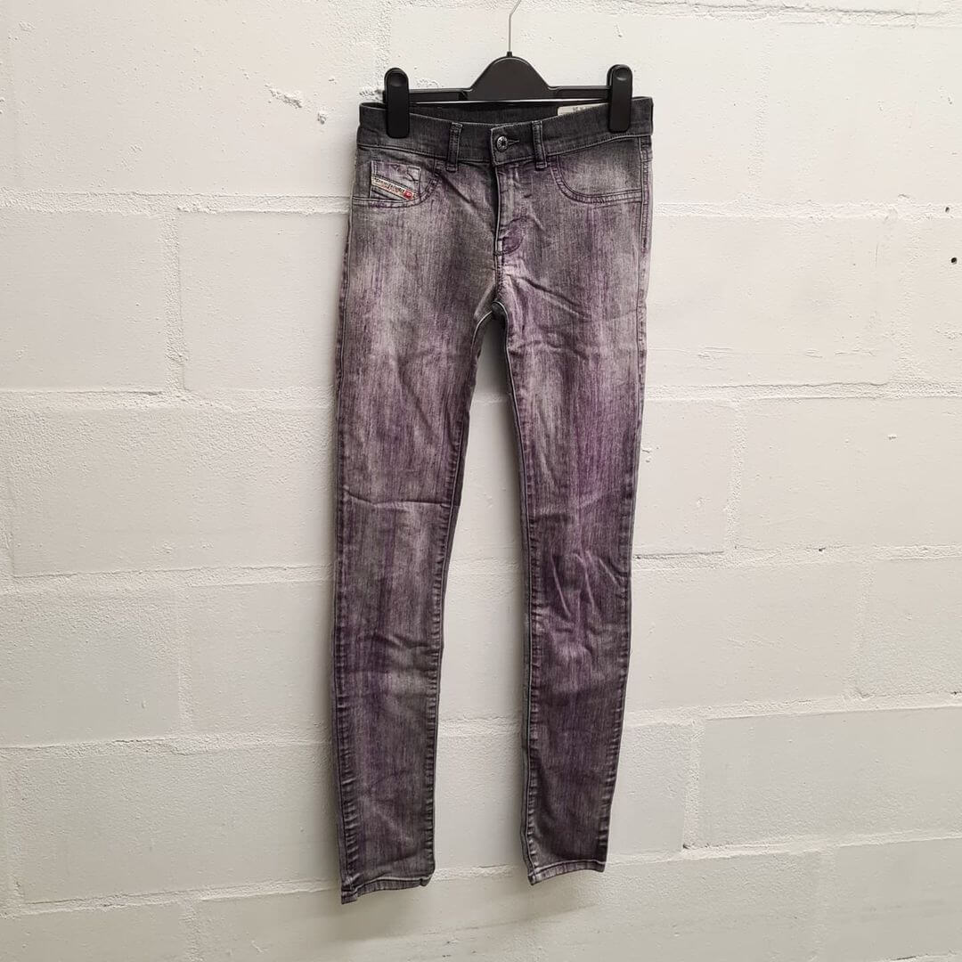 Diesel Grey and purple trousers