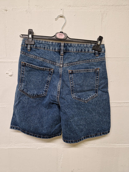 Blue denim shorts