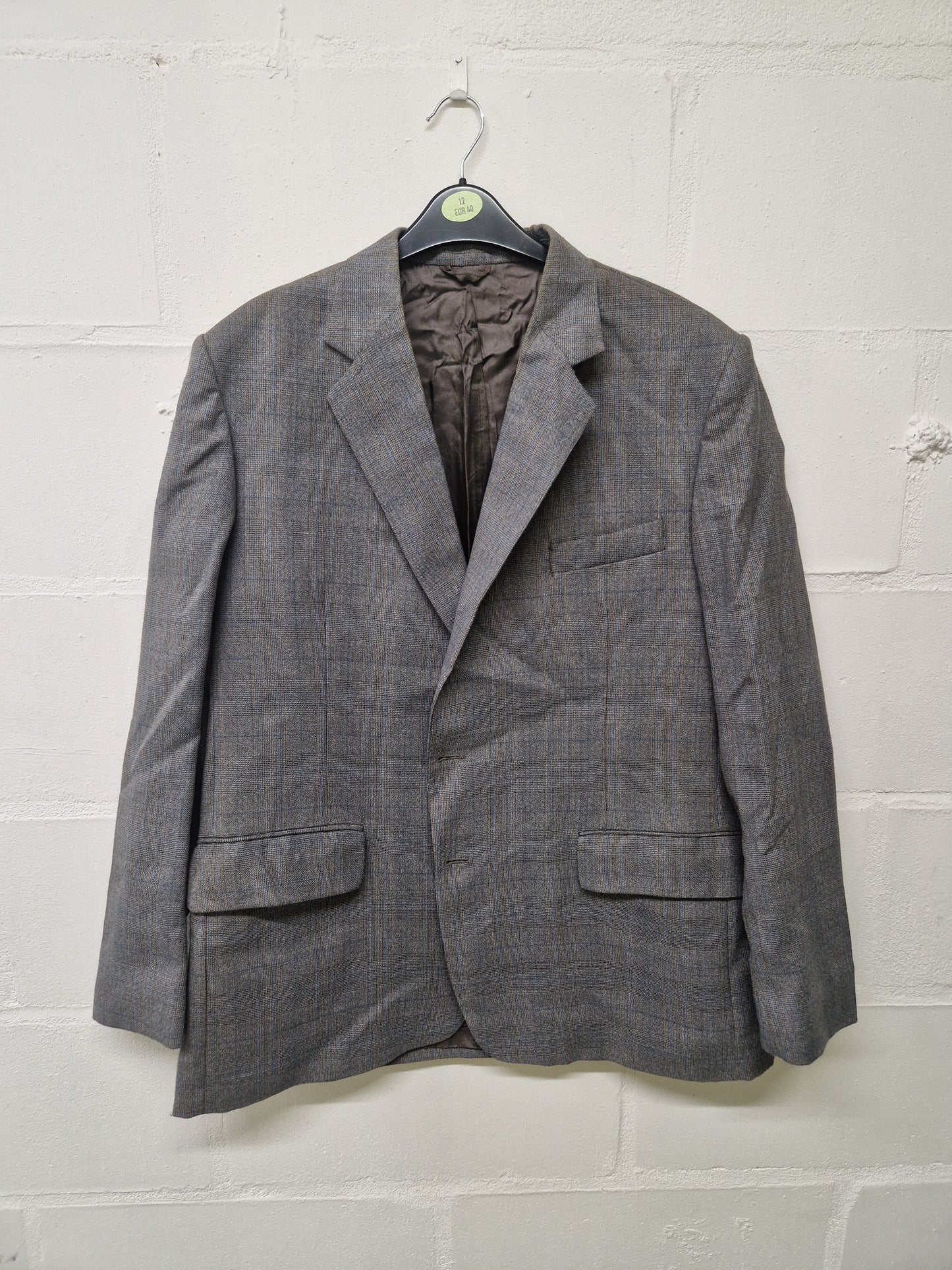 Grey single breasted suit jacket