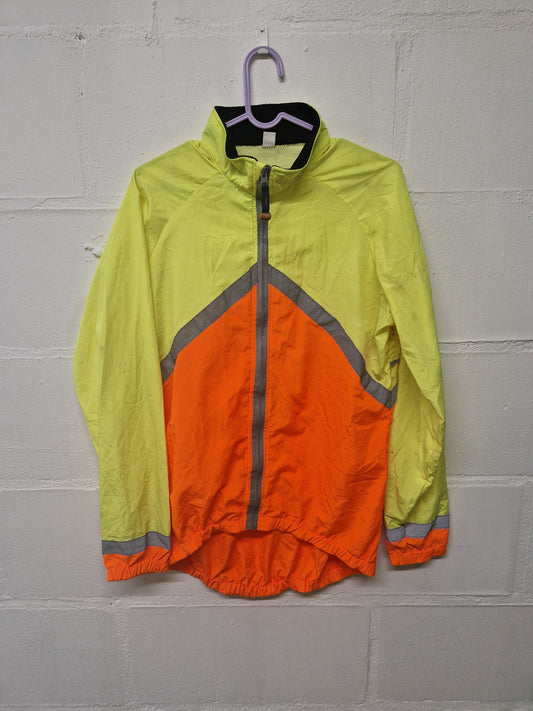 Yellow and orange hi-vis style jacket