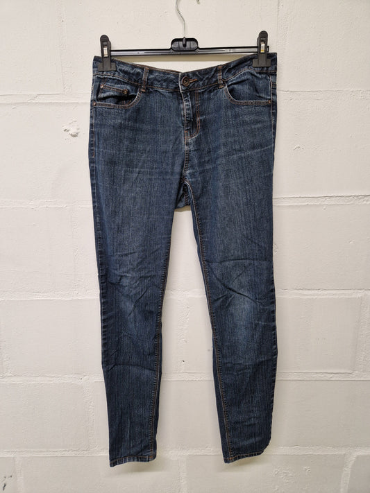 Dark blue jeans, skinny, UK10, Denim Co