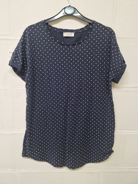 lacy polka dot top