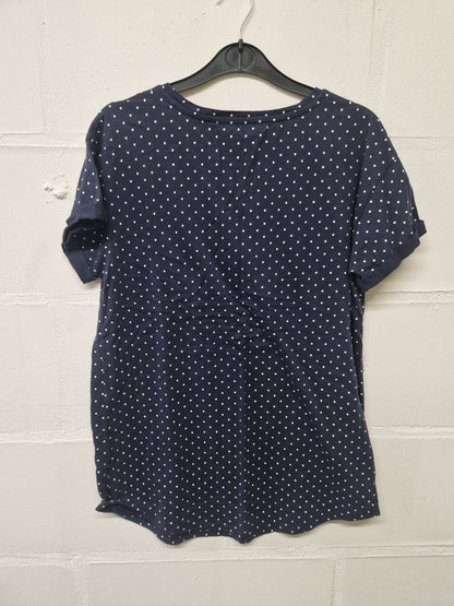 lacy polka dot top