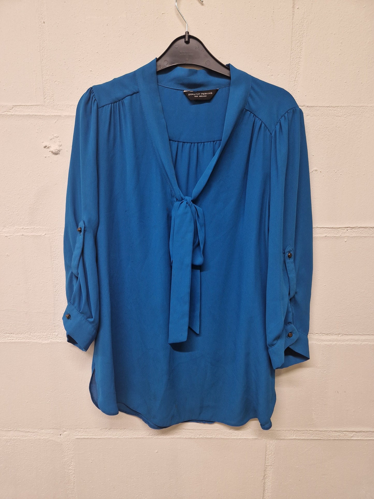 blue sheer blouse